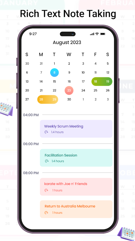 Calendar - Schedule Planner screenshot 1