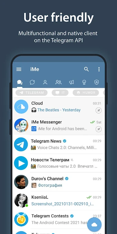 iMe Messenger & Crypto Wallet screenshot 1