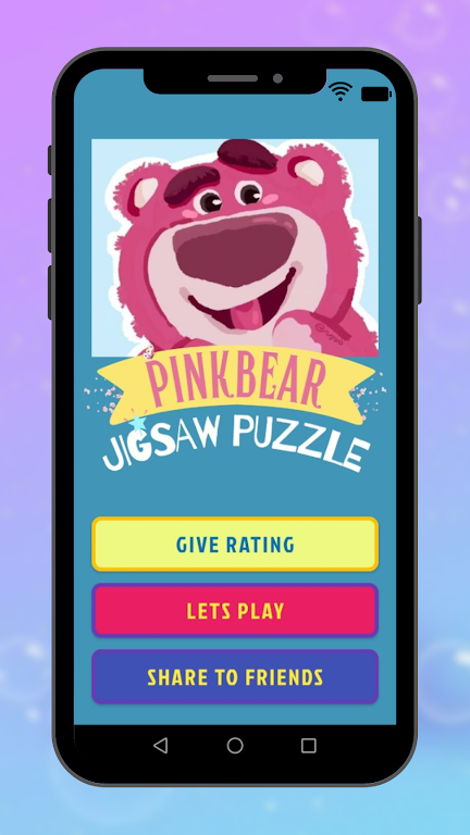 Cute Pink Bear Jigsaw Puzzle screenshot 1