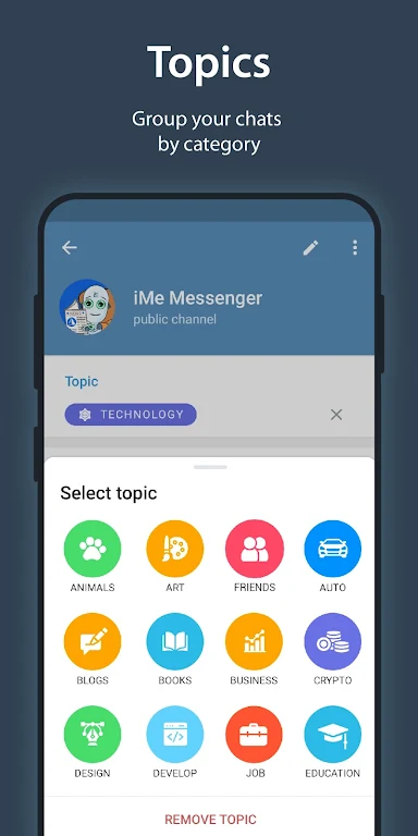 iMe Messenger & Crypto Wallet screenshot 4