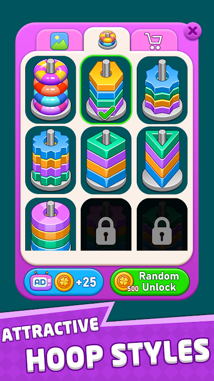 Hoop Sort Fever : Color Stack screenshot 4