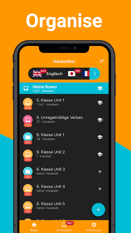 VokabelBox Vocabulary trainer screenshot 1