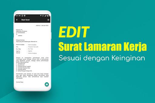 Surat Lamaran Kerja Instant screenshot 3