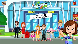 My Town Airport games for kids screenshot 1