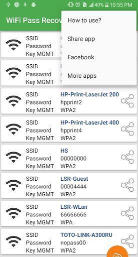 WiFi Password Recovery — Pro screenshot 3