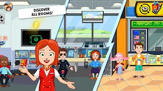 My Town Airport games for kids screenshot 6