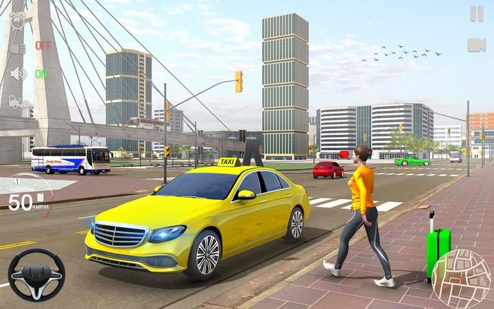 City Car Driving Taxi Games screenshot 1