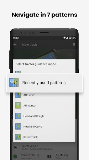 FieldBee tractor navigation screenshot 2