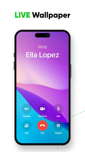iCall Screen: iOS 17 Theme screenshot 4