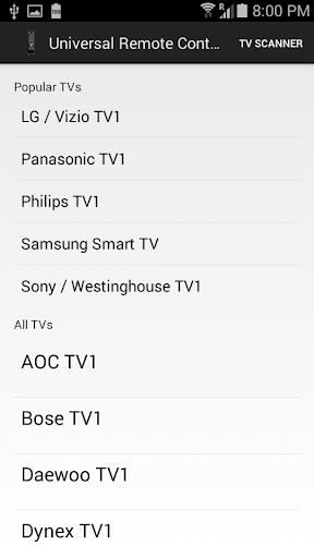 Universal Remote Control F screenshot 3