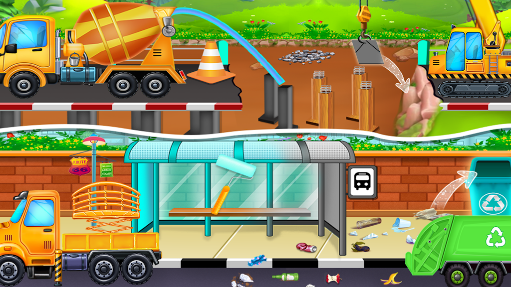 build house - Truck wash game screenshot 4