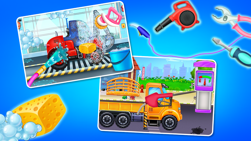 build house - Truck wash game screenshot 2