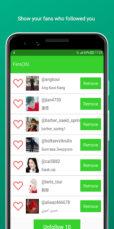 Unfollow Analyzer - Unfollower screenshot 2