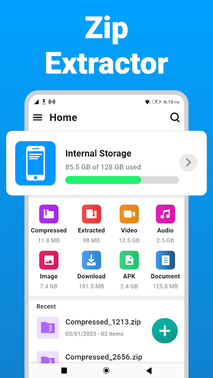 Zip Extractor - UnZIP, UnRAR screenshot 1