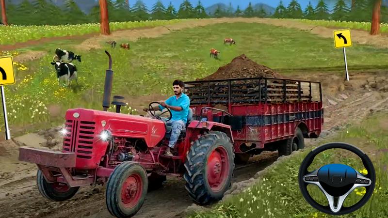 Indian Tractor Trolley Farming screenshot 12