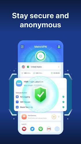 MetroVPN: Fast & Private VPN screenshot 1