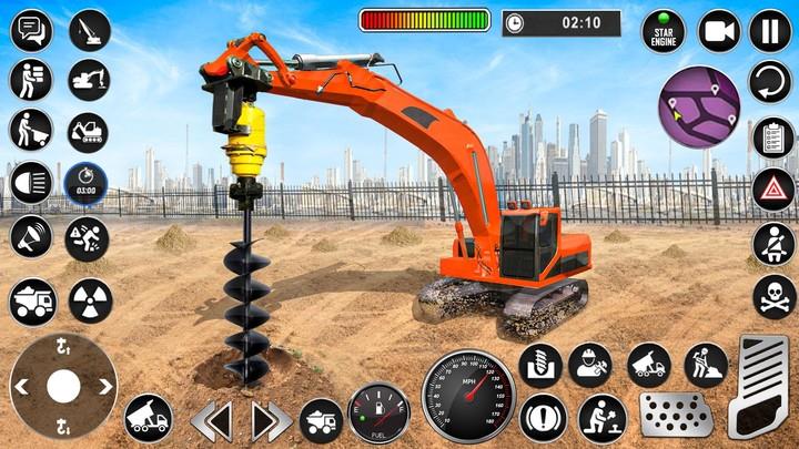 Heavy Drill Excavator Games screenshot 5