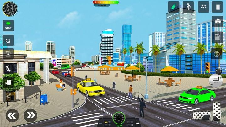 Taxi Cab Car driving school 3d screenshot 2