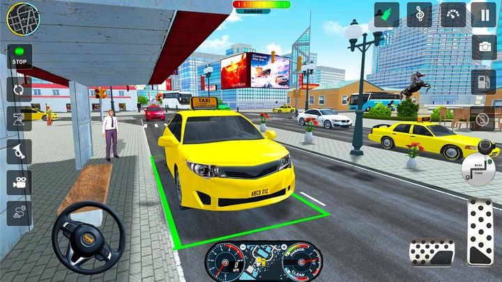 Taxi Cab Car driving school 3d screenshot 1