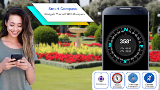 Smart Compass Sensor Android screenshot 1