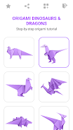 Origami Dinosaurs And Dragons screenshot 1