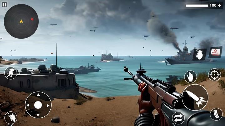 World War: D-Day WW2 screenshot 1