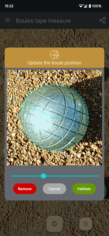 Tape measure for pétanque screenshot 3