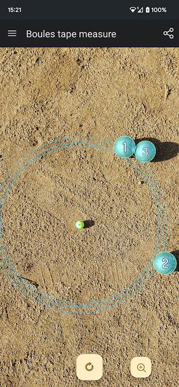 Tape measure for pétanque screenshot 1