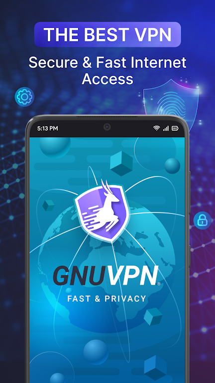 GnuVPN - Fast and Secure VPN screenshot 1