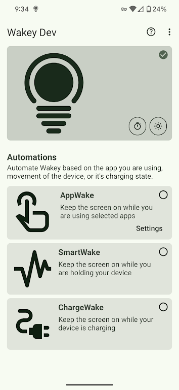 Wakey: Keep Screen On screenshot 2