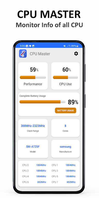 CPU Master - Battey Monitor screenshot 3