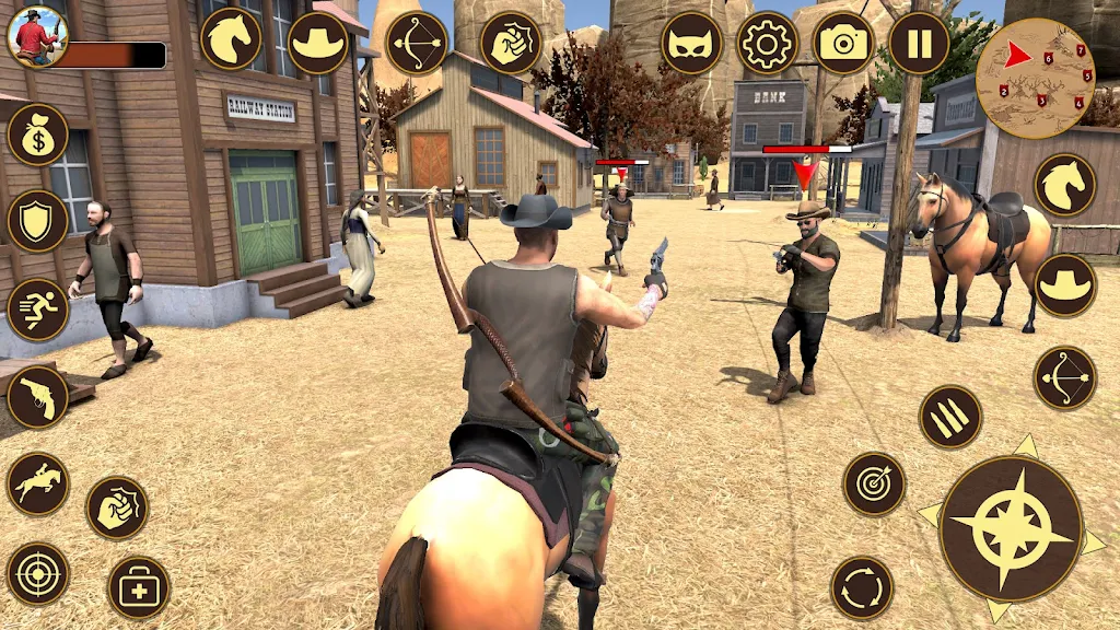 Western Gunfitgher Cowboy Game screenshot 1