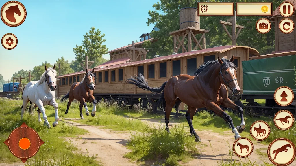 Wild Horse Family Riding Game screenshot 2