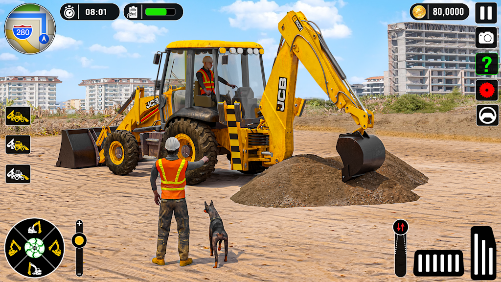 Real Snow Excavator - JCB screenshot 1