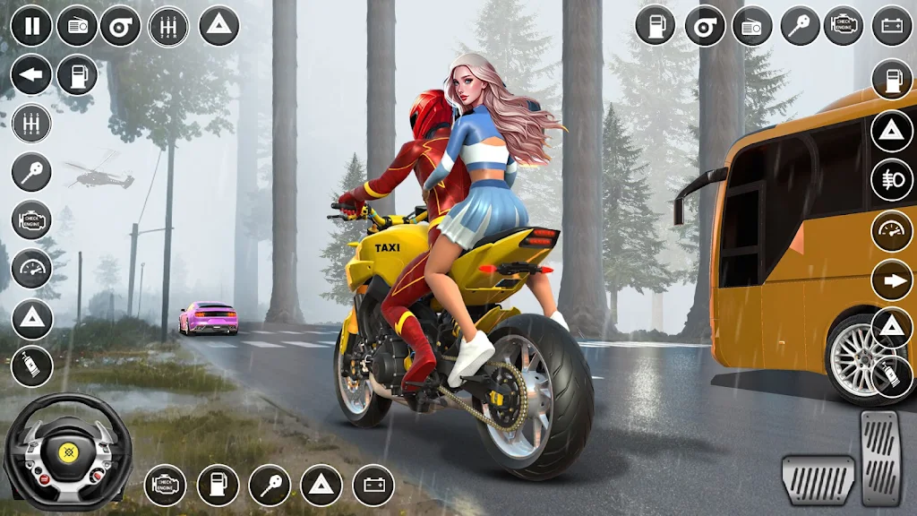 Superhero Bike Game Taxi Games screenshot 3