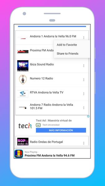 Radio Andorra: All FM AM Online + Music Stations screenshot 3