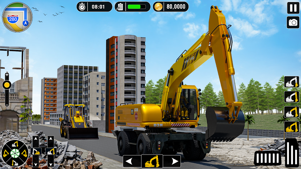 Real Snow Excavator - JCB screenshot 3