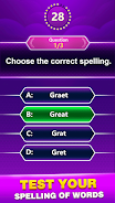 Spelling Quiz - Word Trivia screenshot 1