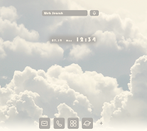 Simple Clouds Theme +HOME screenshot 1