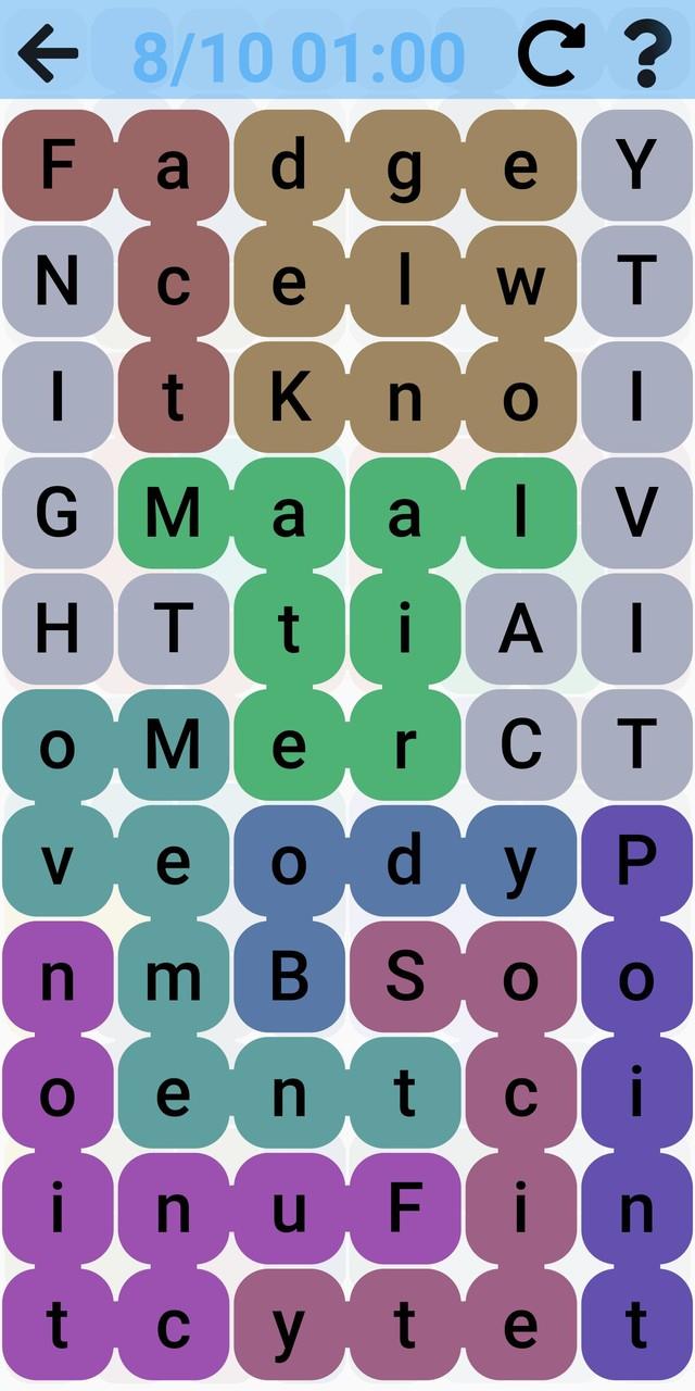 Snaking Word Search Puzzles screenshot 4