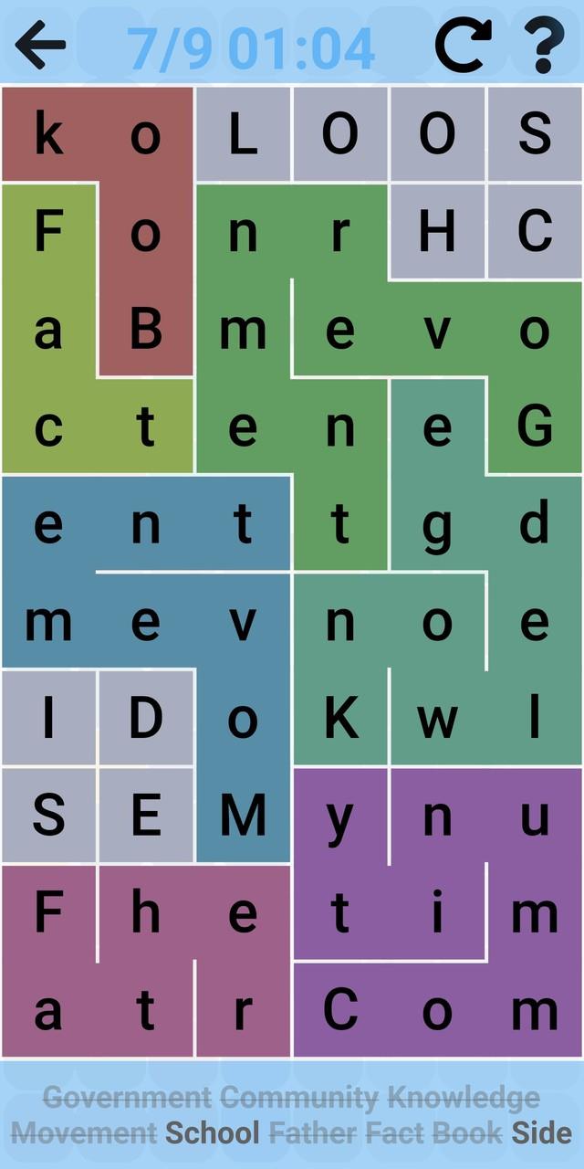 Snaking Word Search Puzzles screenshot 3