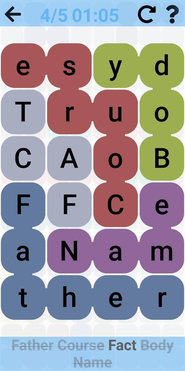 Snaking Word Search Puzzles screenshot 1