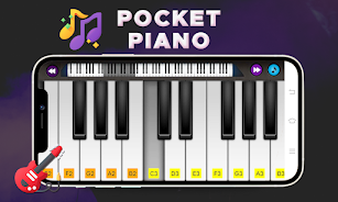 Pocket piano : piano keyboard screenshot 2