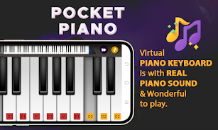 Pocket piano : piano keyboard screenshot 1