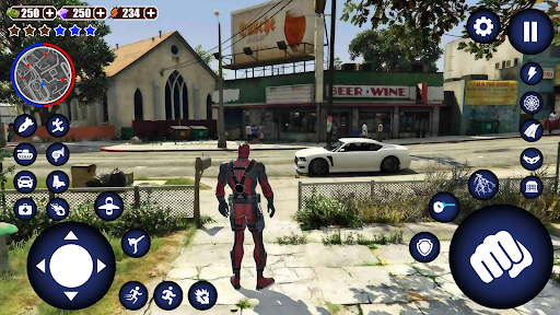 Miami Rope Hero Spider Games screenshot 2