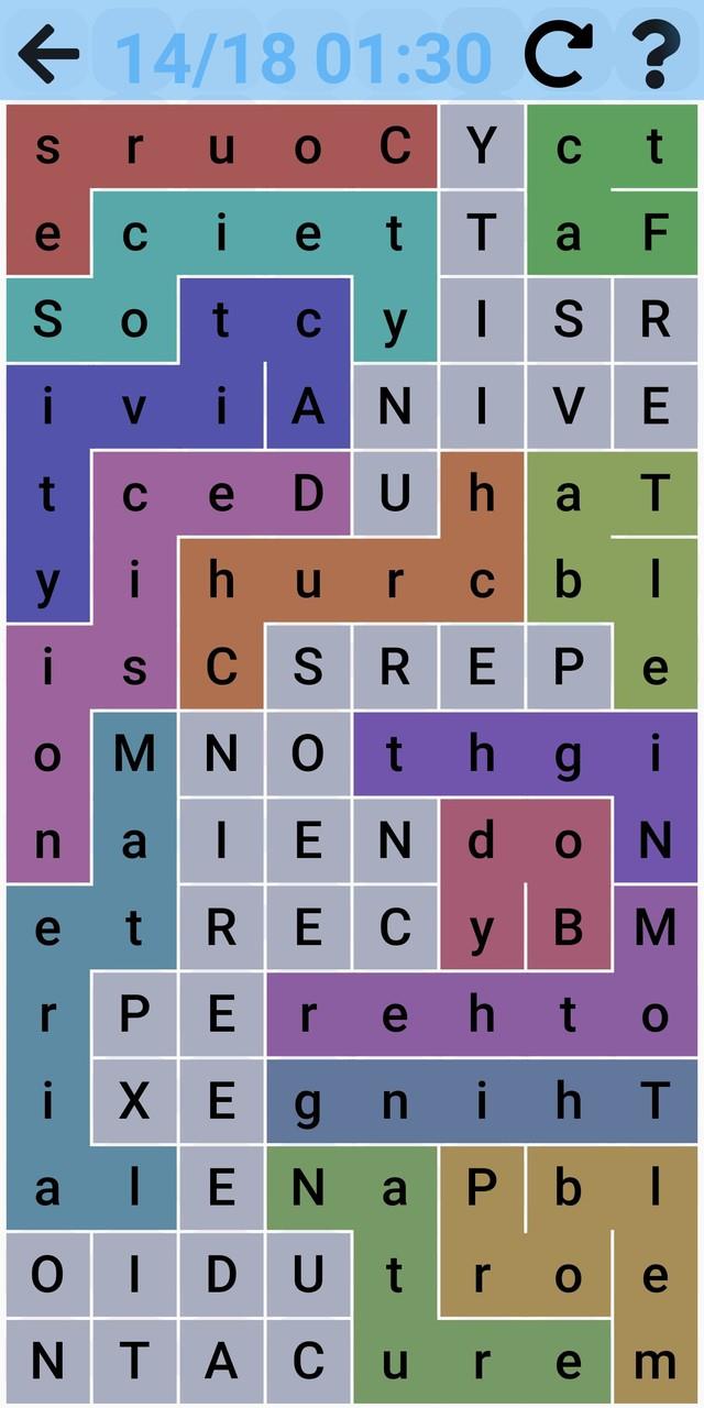 Snaking Word Search Puzzles screenshot 5