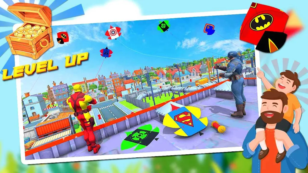 Superhero Kite Flying Games screenshot 4