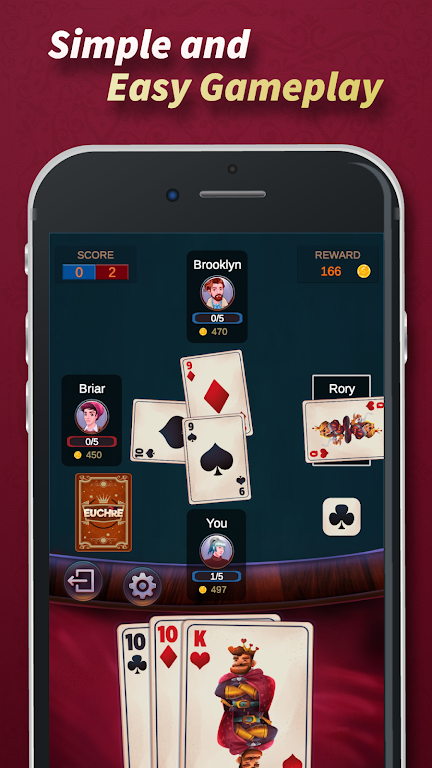 Euchre - Classic Card Game screenshot 2