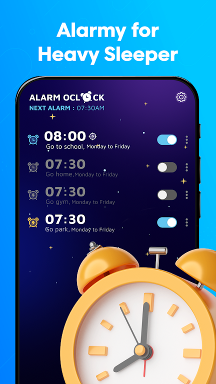 Alarmy: Alarm - Timer Clock screenshot 1