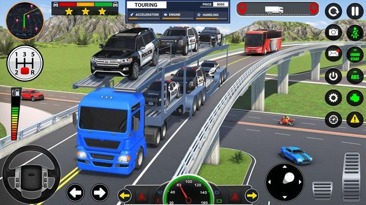 Police Transporter Truck Games screenshot 2